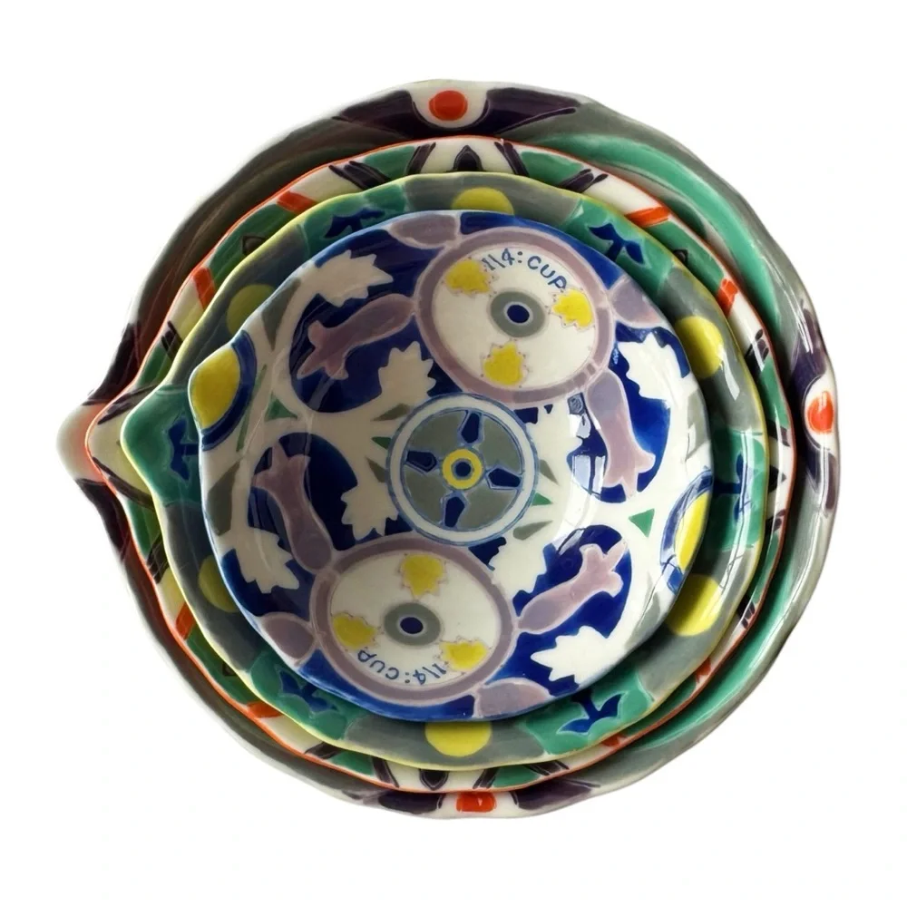 Anthropologie Nesting Ceramic Measuring Cups - Picture 2 of 11